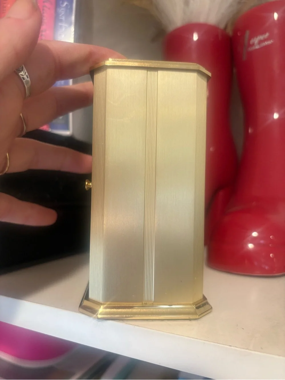 Tiffany & Co. Brass Portfolio Desk Clock